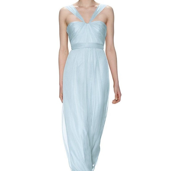 Amsale Bridesmaids Style G878C Ice - Picture 1 of 5